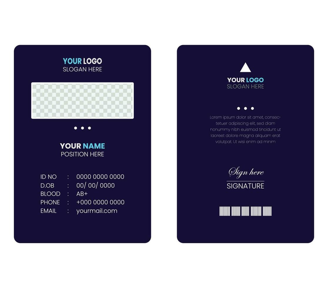 student id card vector