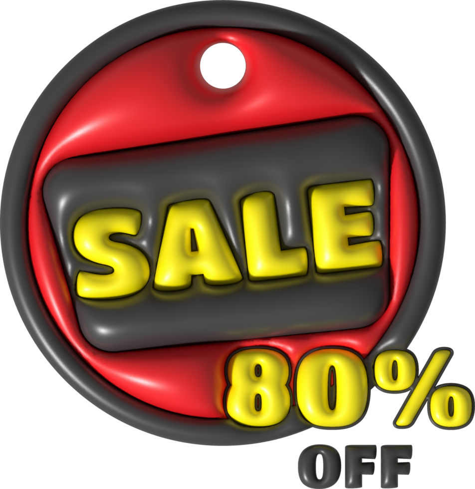 Sale banner template design,sale special offer up to 80 percent off.3d illustration png