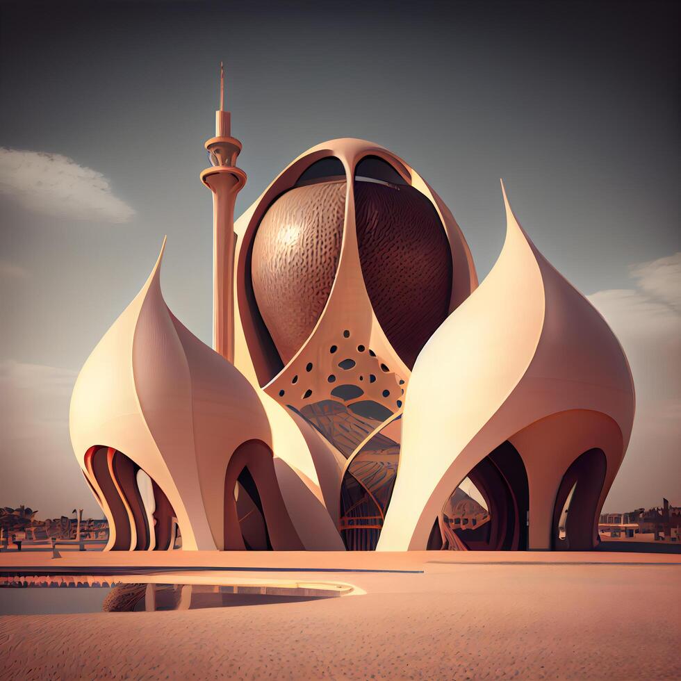 Mosque in the city of Abu Dhabi, United Arab Emirates., Image photo