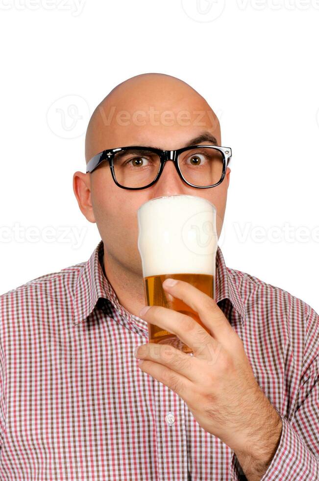 Beer drinker concept photo