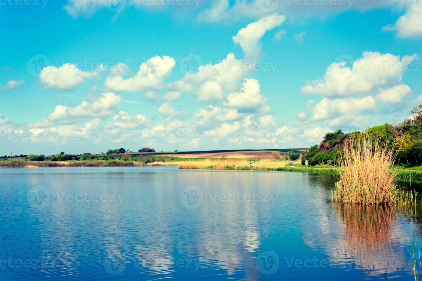 Lake and sky landscape photo
