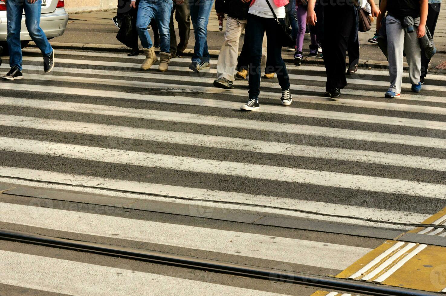 Pedestrian crossing concept photo