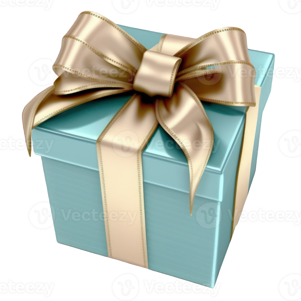 A stunning blue gift box with a perfectly tied bow sits elegantly on a clear and transparent background, making it the ideal present for anyone special. png