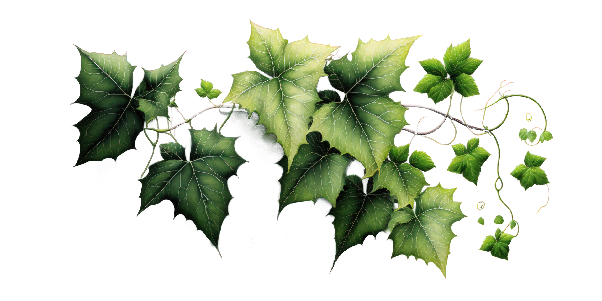 A stunning image showcasing ivy plants with intricate details, set