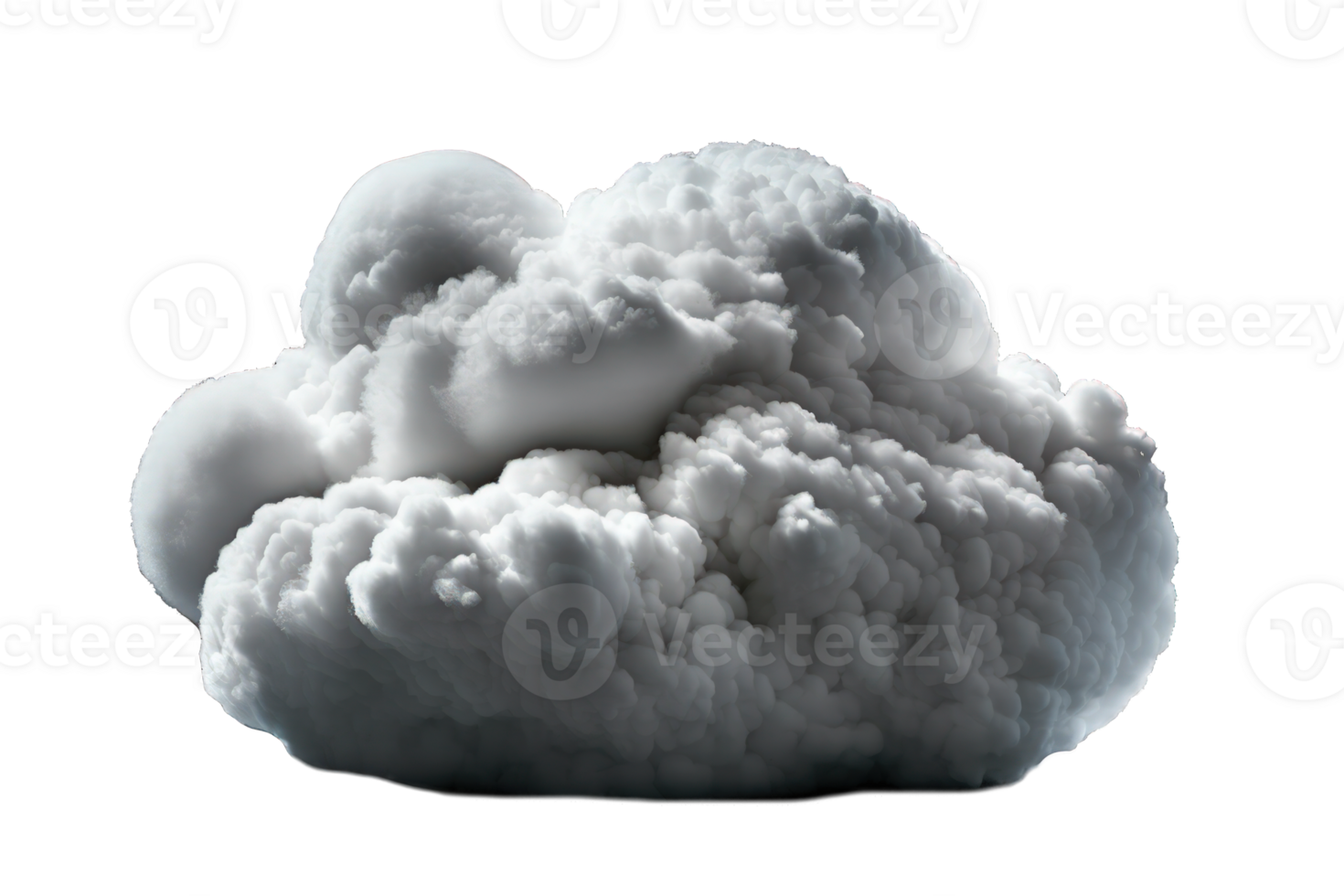 This image features a beautiful display of soft, fluffy white clouds against a clear and transparent background, showcasing their exquisite texture and detail. png