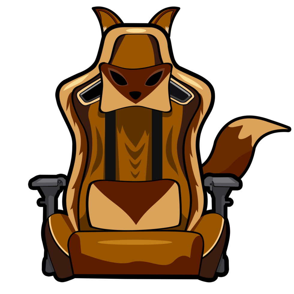 logo esport jeu Renard dessin animé png