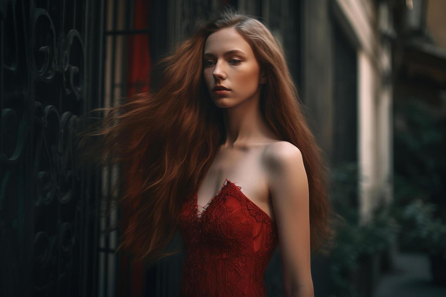 A photograph of a beautiful slender 18 year old girl.Generative AI 23575982  Stock Photo at Vecteezy