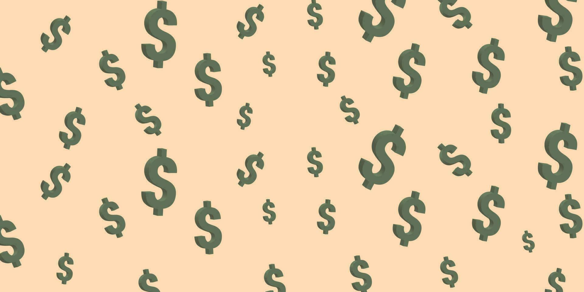 dollar background vector,dollar wallpaper background. Creative background with dollar signs vector