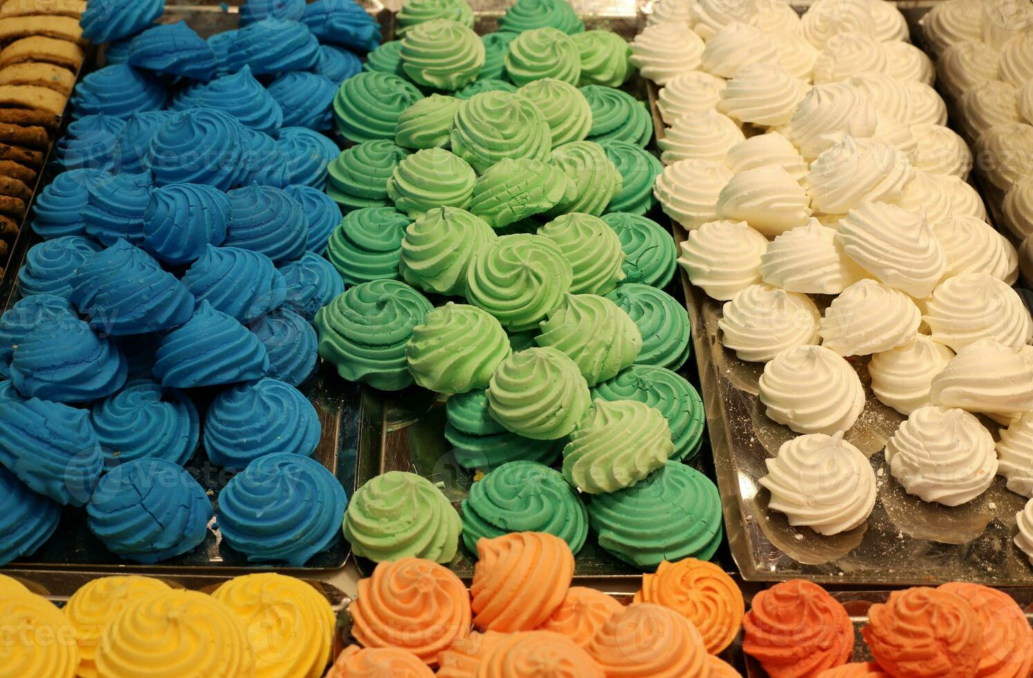 Oriental sweets and candies are sold at a bazaar in Israel. photo