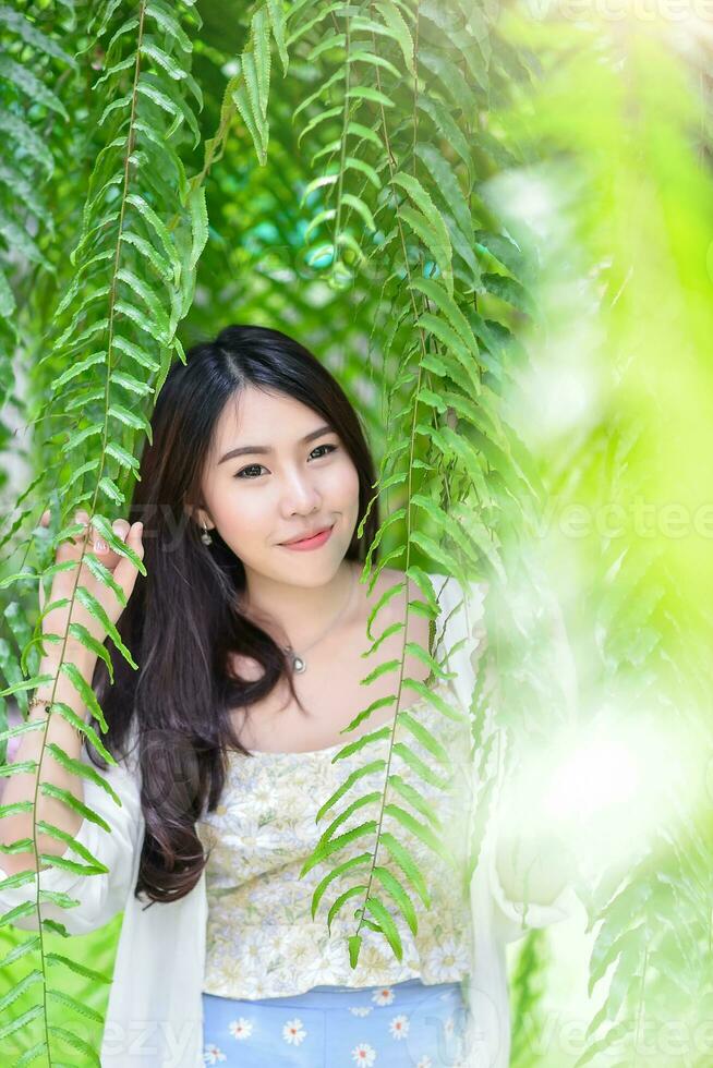 Pretty girl is in action photo