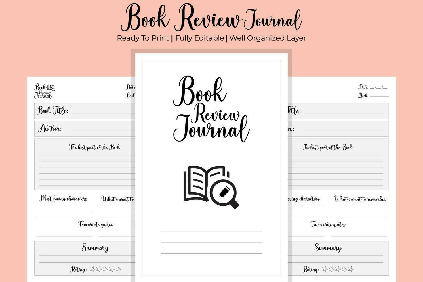 Book Review Journal vector