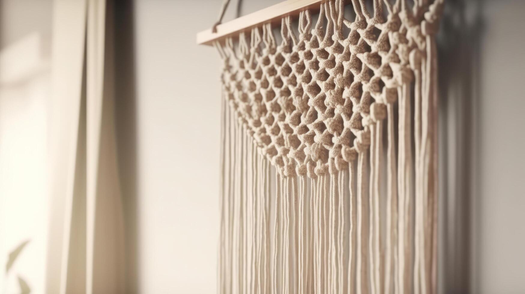 Handmade macrame. Illustration photo