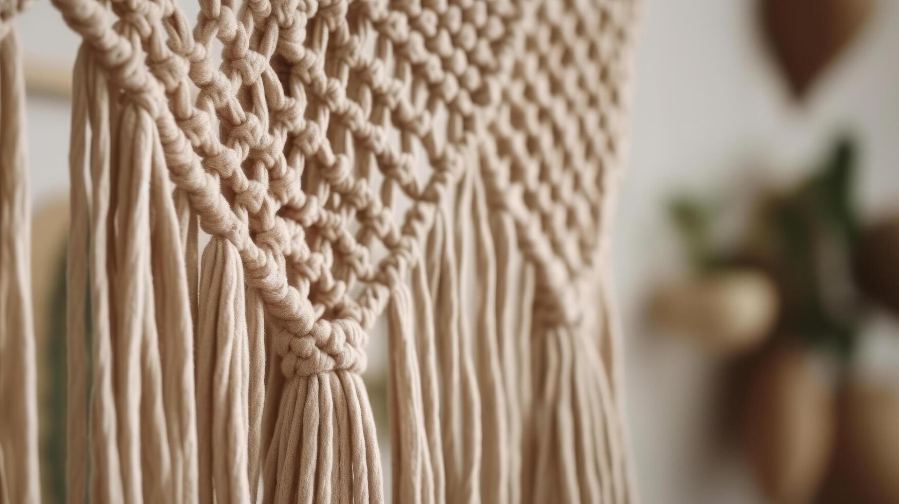 Handmade macrame. Illustration photo