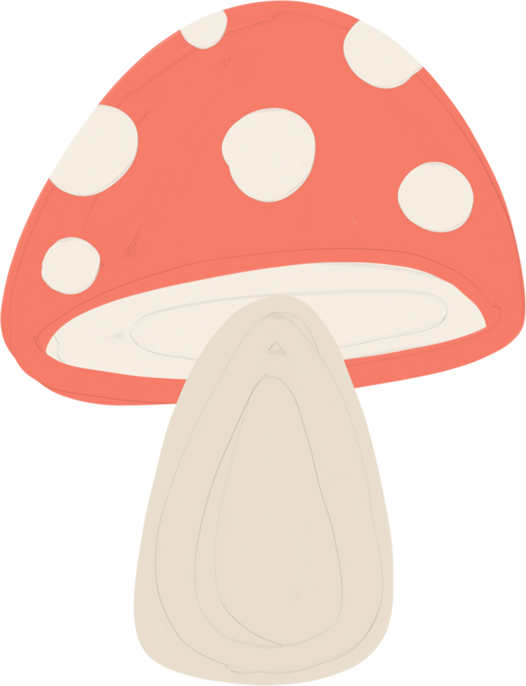 gouache rouge champignon png