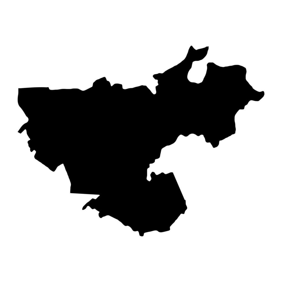 floresti distrito mapa, provincia de Moldavia. vector ilustración.