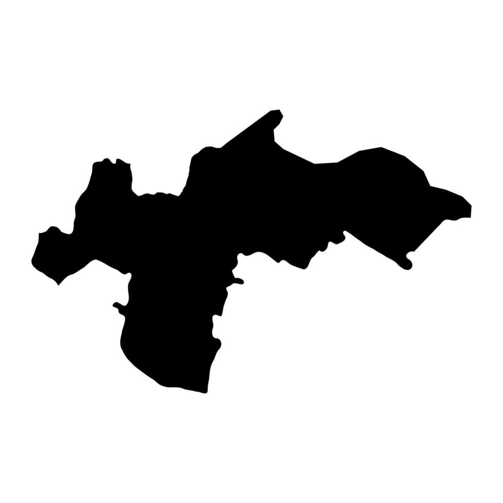 Ocnita District map, province of Moldova. Vector illustration.