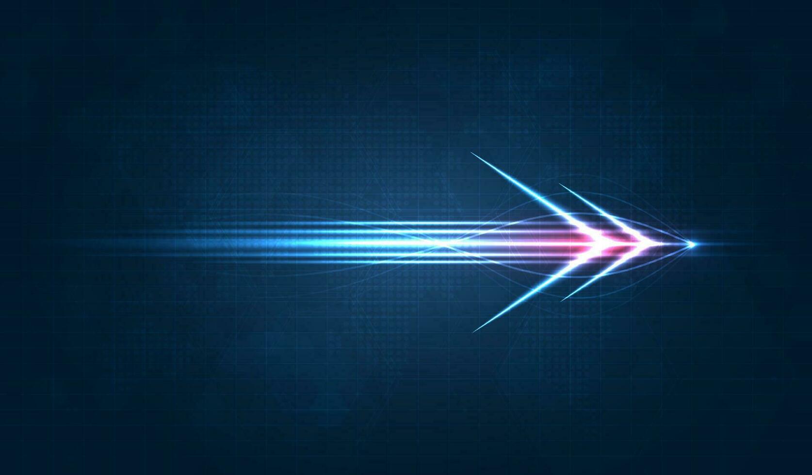 Light speed movement blue arrow technology communicate background. wireless data network and connection technology concept. high-speed, futuristic background. vector design.