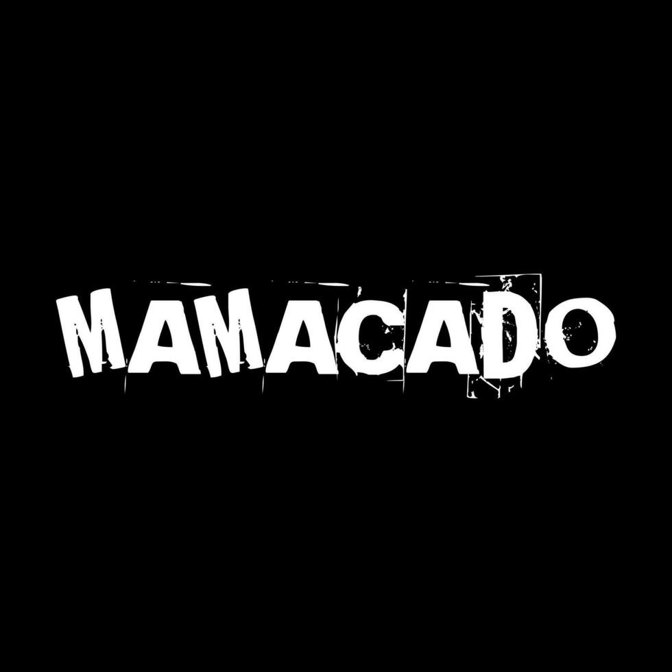 mamacado. simple typography vector