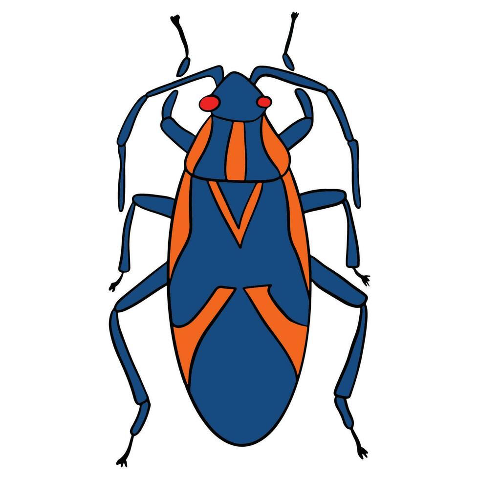 unique blue red eye beetle ,good for graphic design resources, posters, banners, templates, prints, coloring books and more. vector