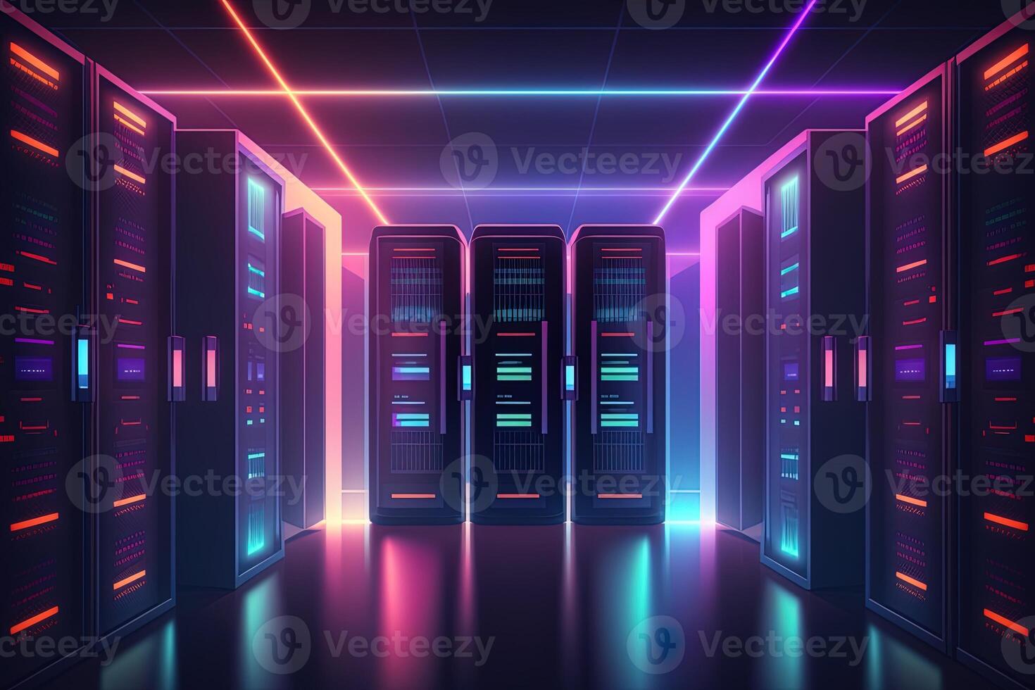 data center room with mainframe storage servers, cloud network concept, hosting databases and internet, Modern Telecommunications, Artificial Intelligence,server room photo