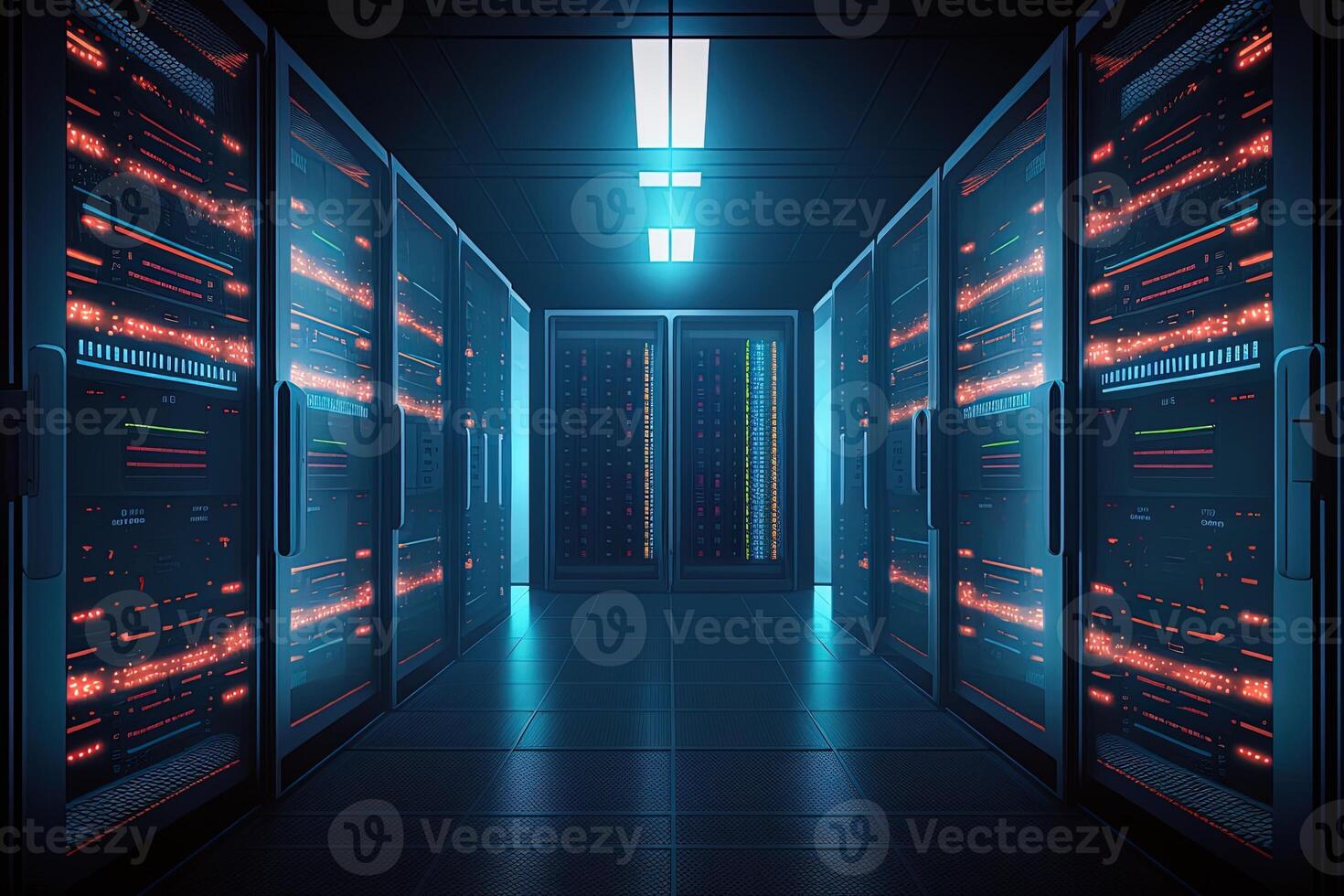 data center room with mainframe storage servers, cloud network concept, hosting databases and internet, Modern Telecommunications, Artificial Intelligence,server room photo