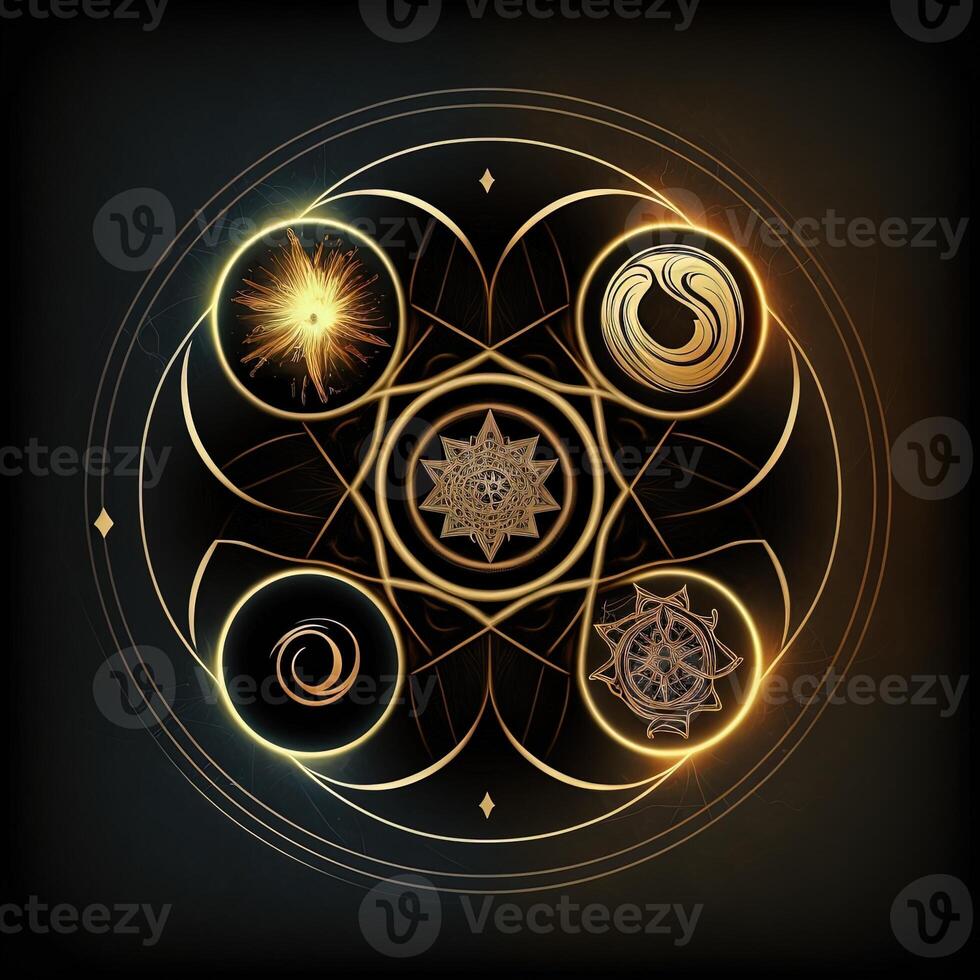 energetics symbols minimalist, mystical scientific graph Perfect for web designers, publishers, and content creators. photo