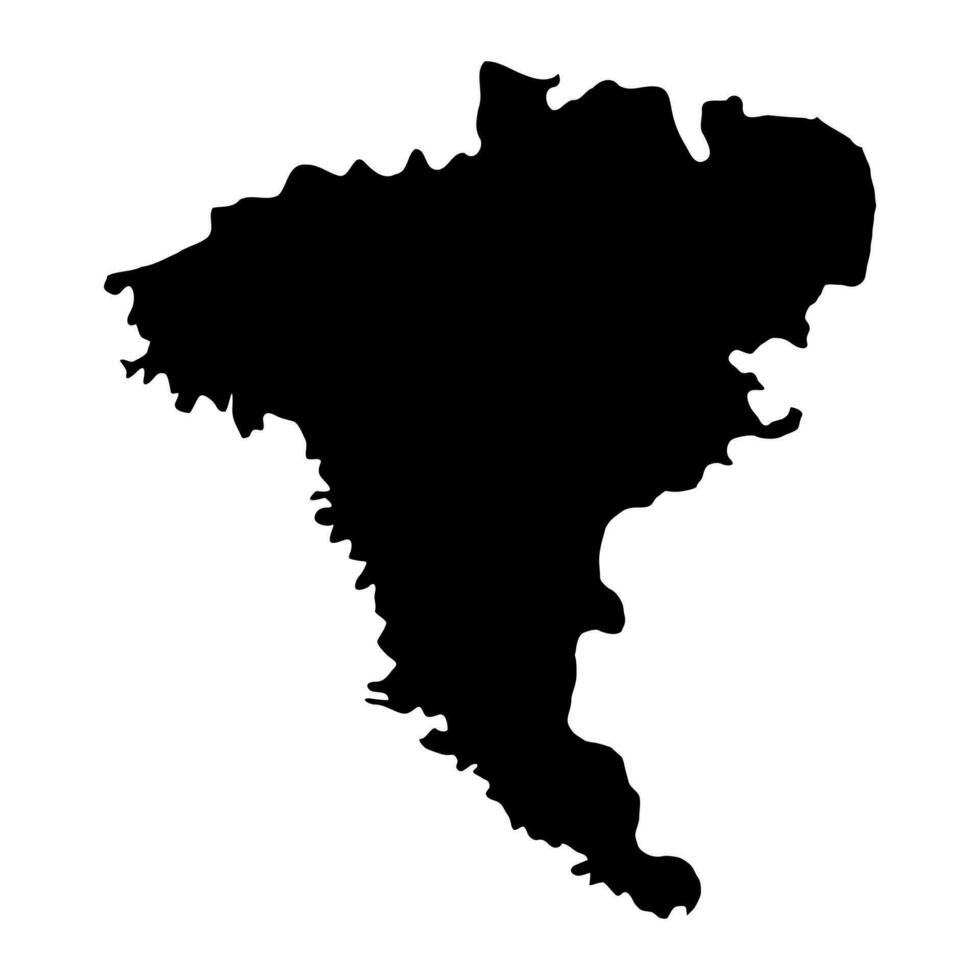 ungheni distrito mapa, provincia de Moldavia. vector ilustración.