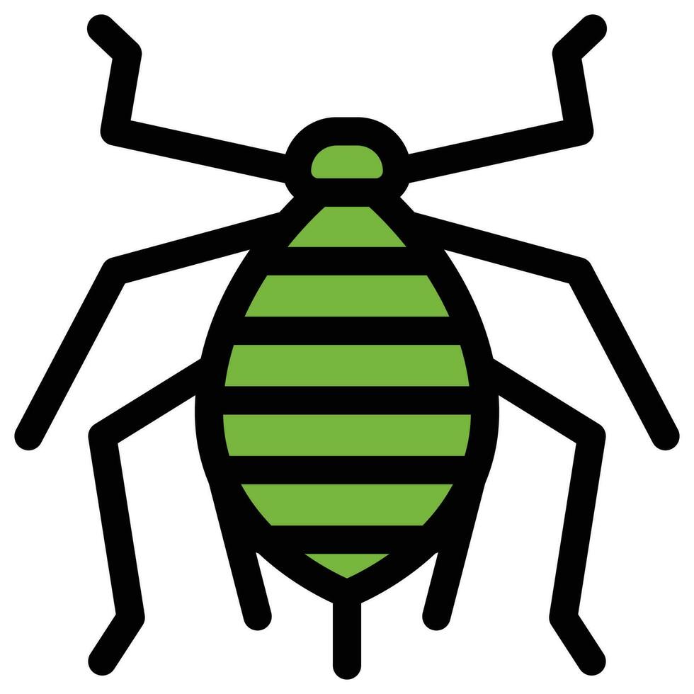 Filled outline icon for aphid. vector