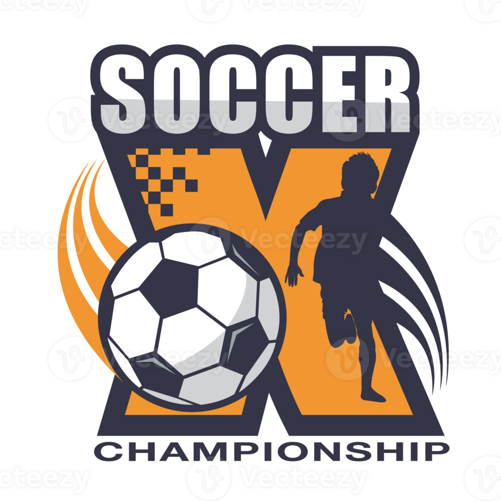 illustratie van geel voetbal logo.it's voor vechter concept png