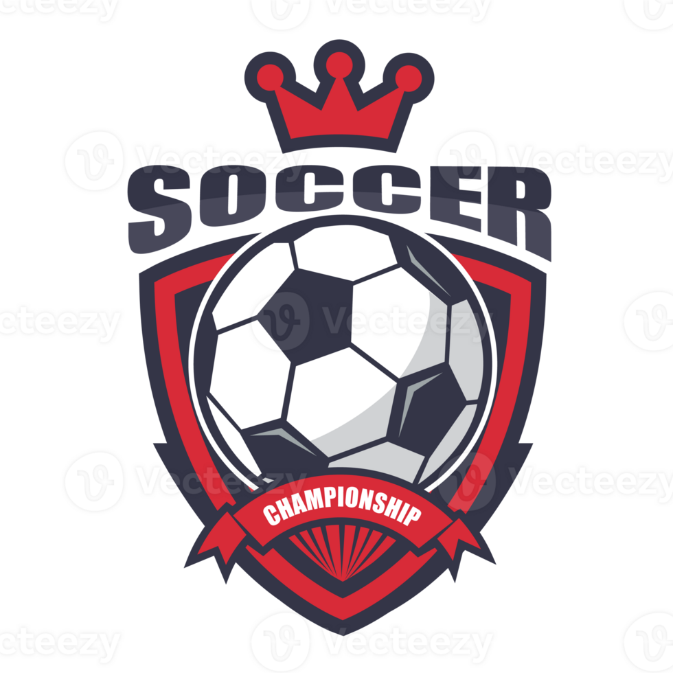 Illustration of red soccer logo.It's for success concept png