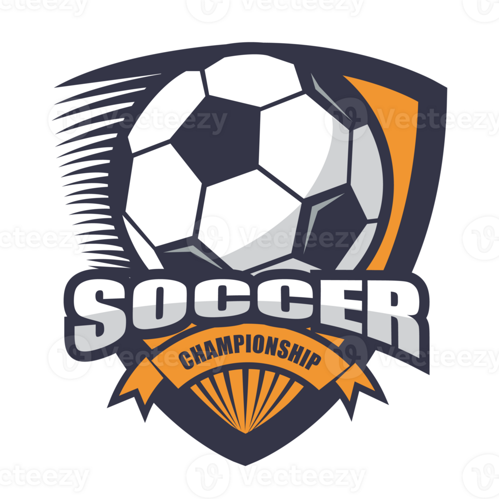 Illustration of soccer logo.It's for movement concept png