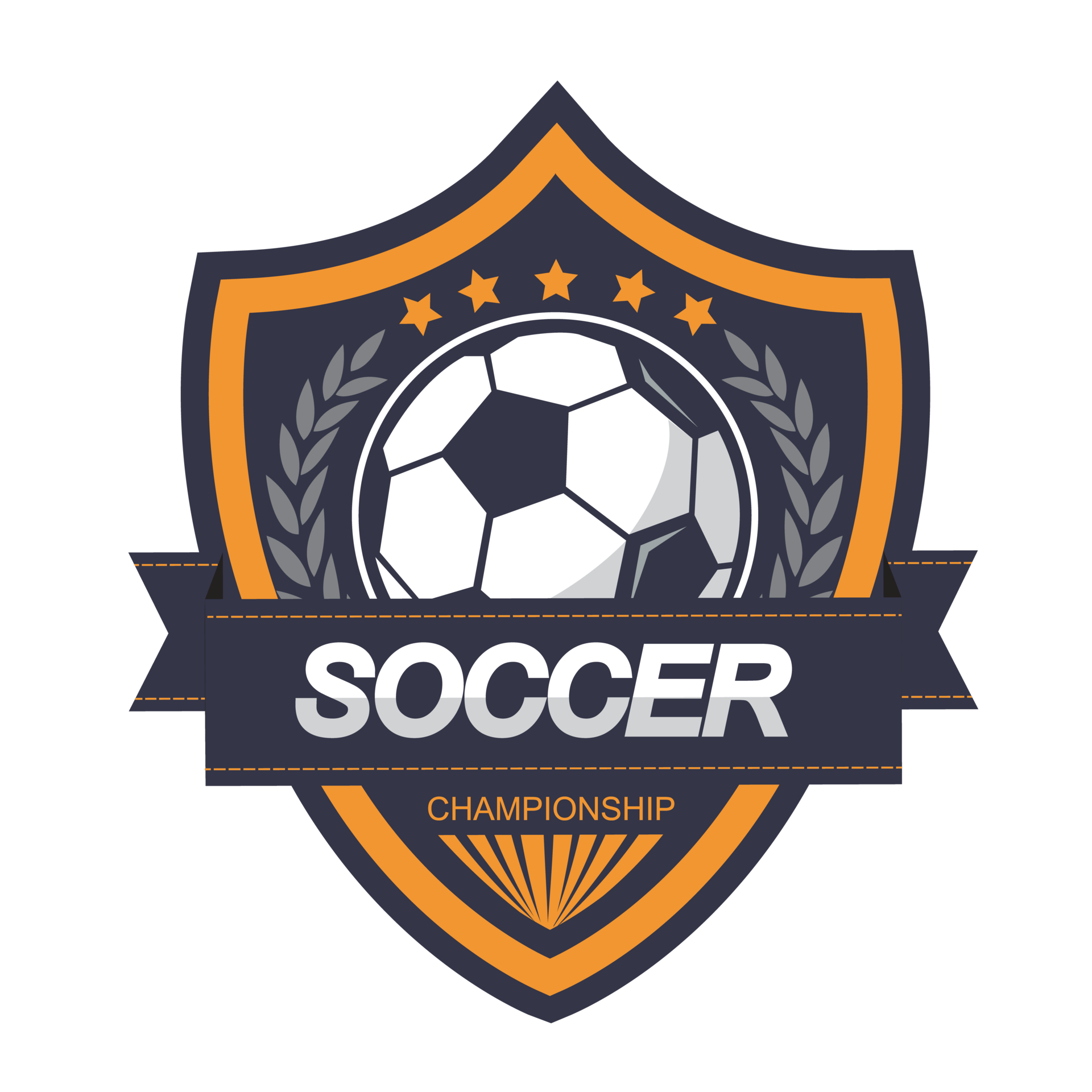 Illustration of soccer logo.It's for success concept 23579944 PNG