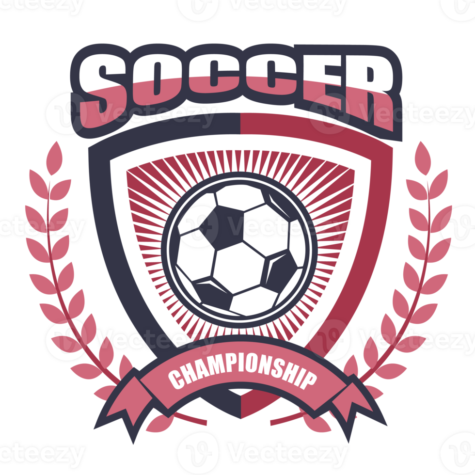 Label of soccer.It's Soccer champion concept png