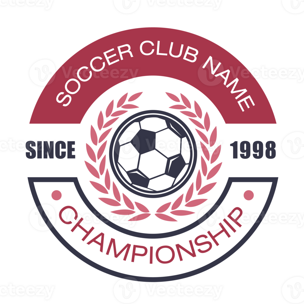 Label of soccer.It's Soccer winner concept png