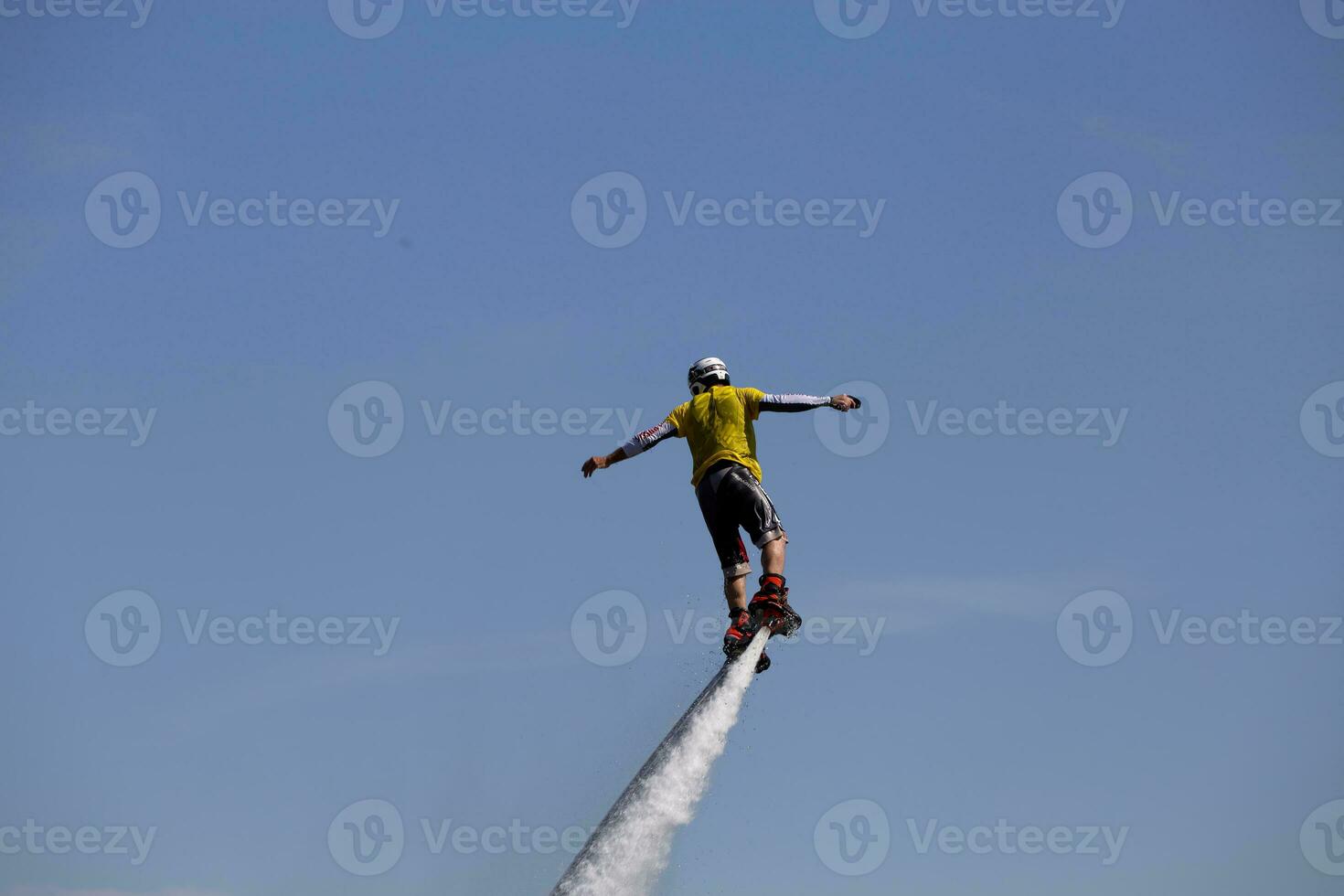 Flyboard show at the watermelon festival in Kamyshin. photo