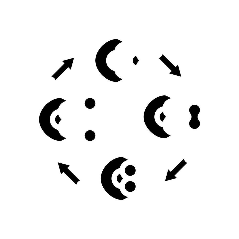 coenzymes biochemistry glyph icon vector illustration