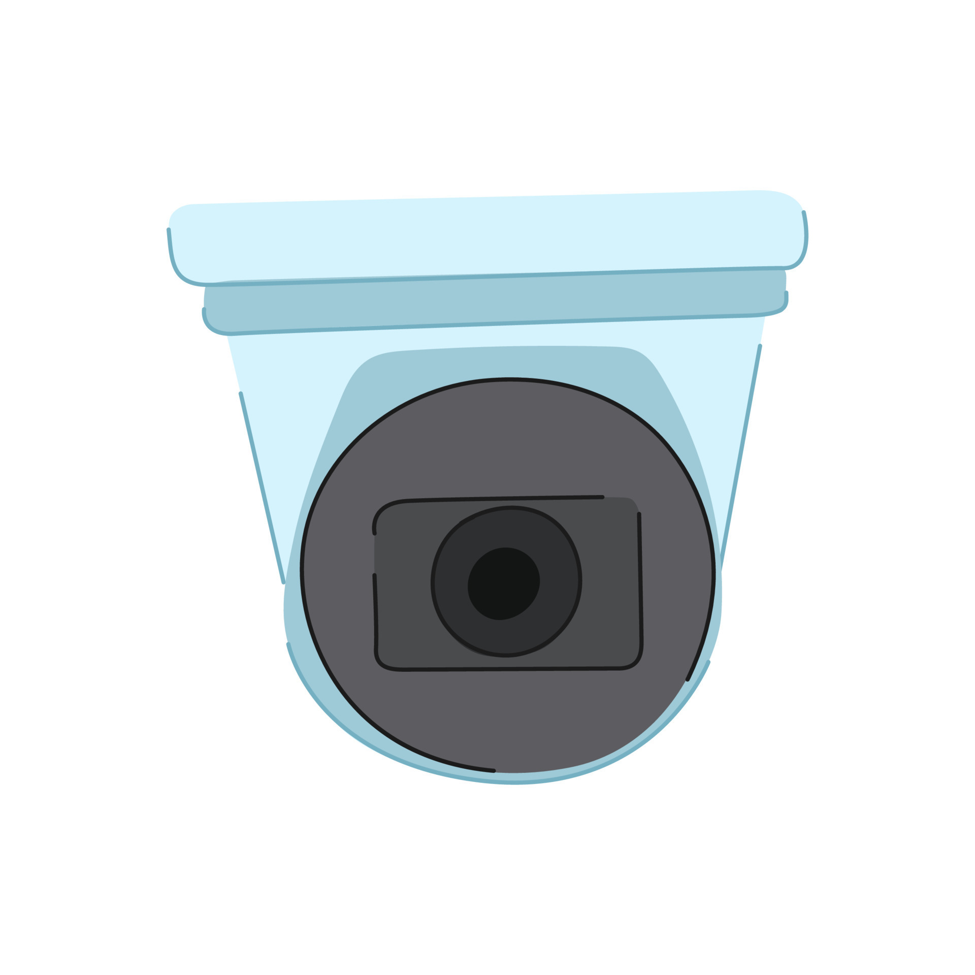 video security camera cartoon vector illustration 23580503 Vector Art