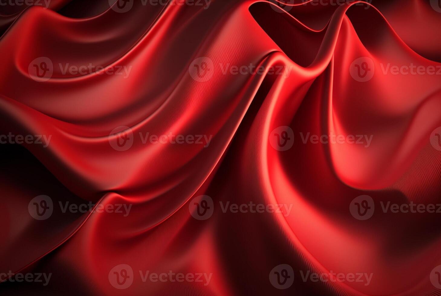 Red silk of fabric background, luxury texture. photo