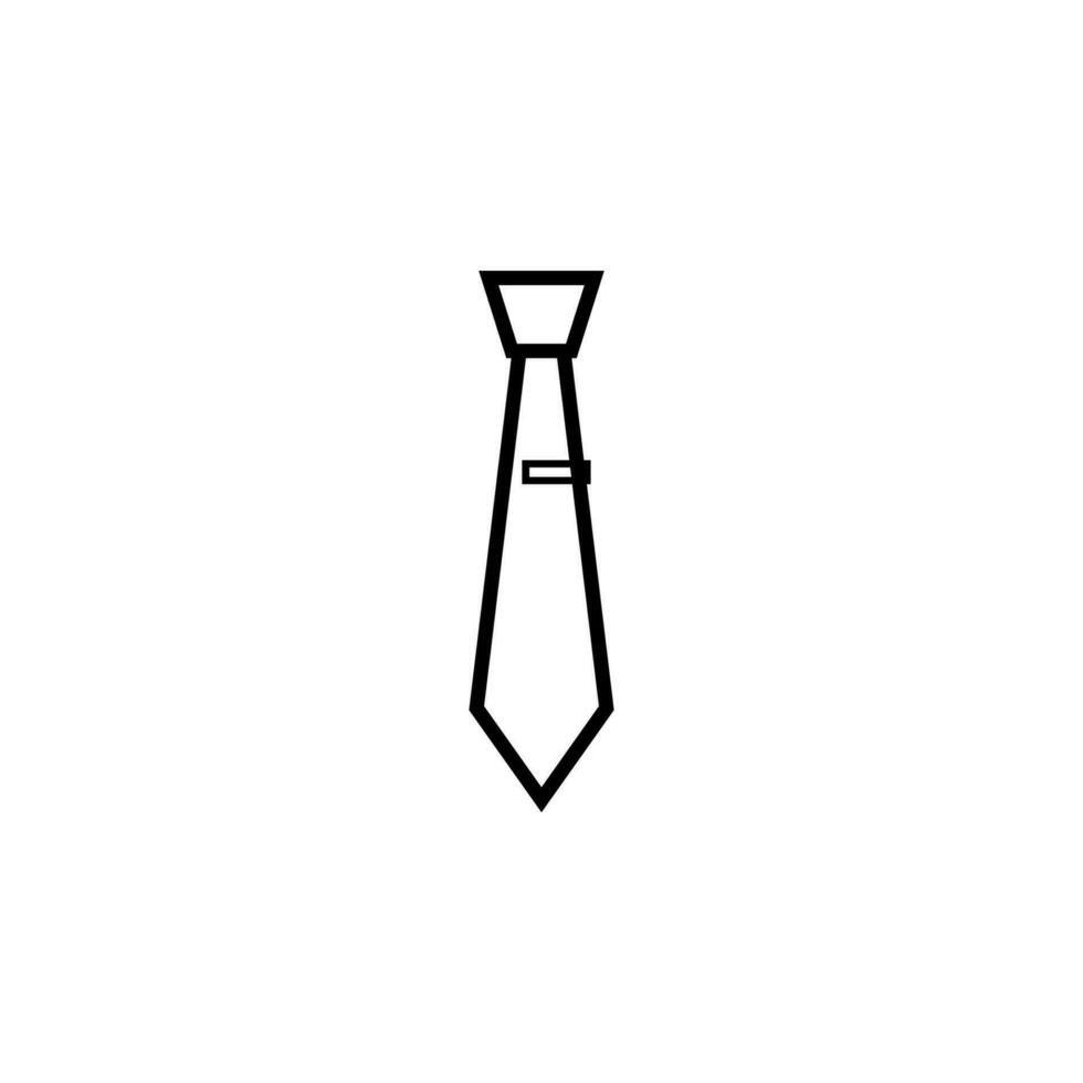 línea Corbata vector icono ilustración