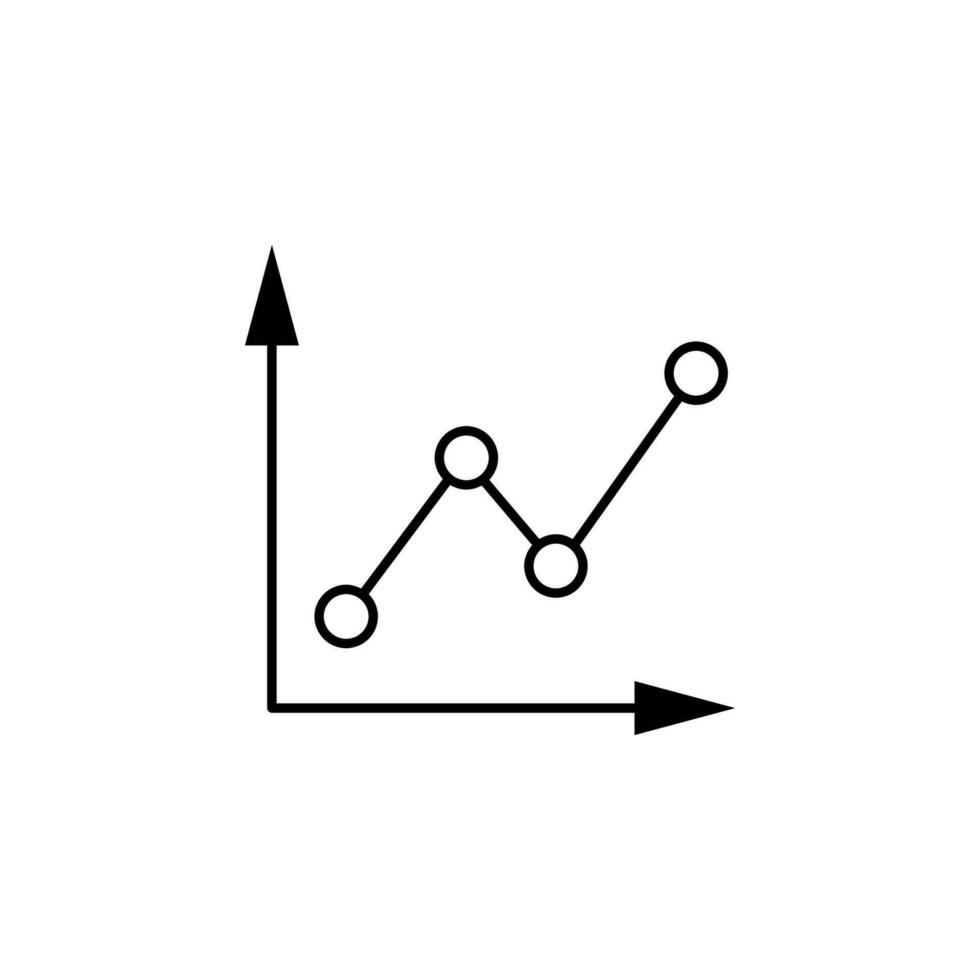 Graph vector icon illustration