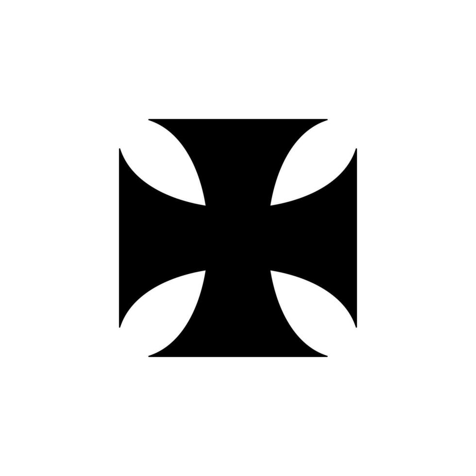 iron Cross vector icon illustration
