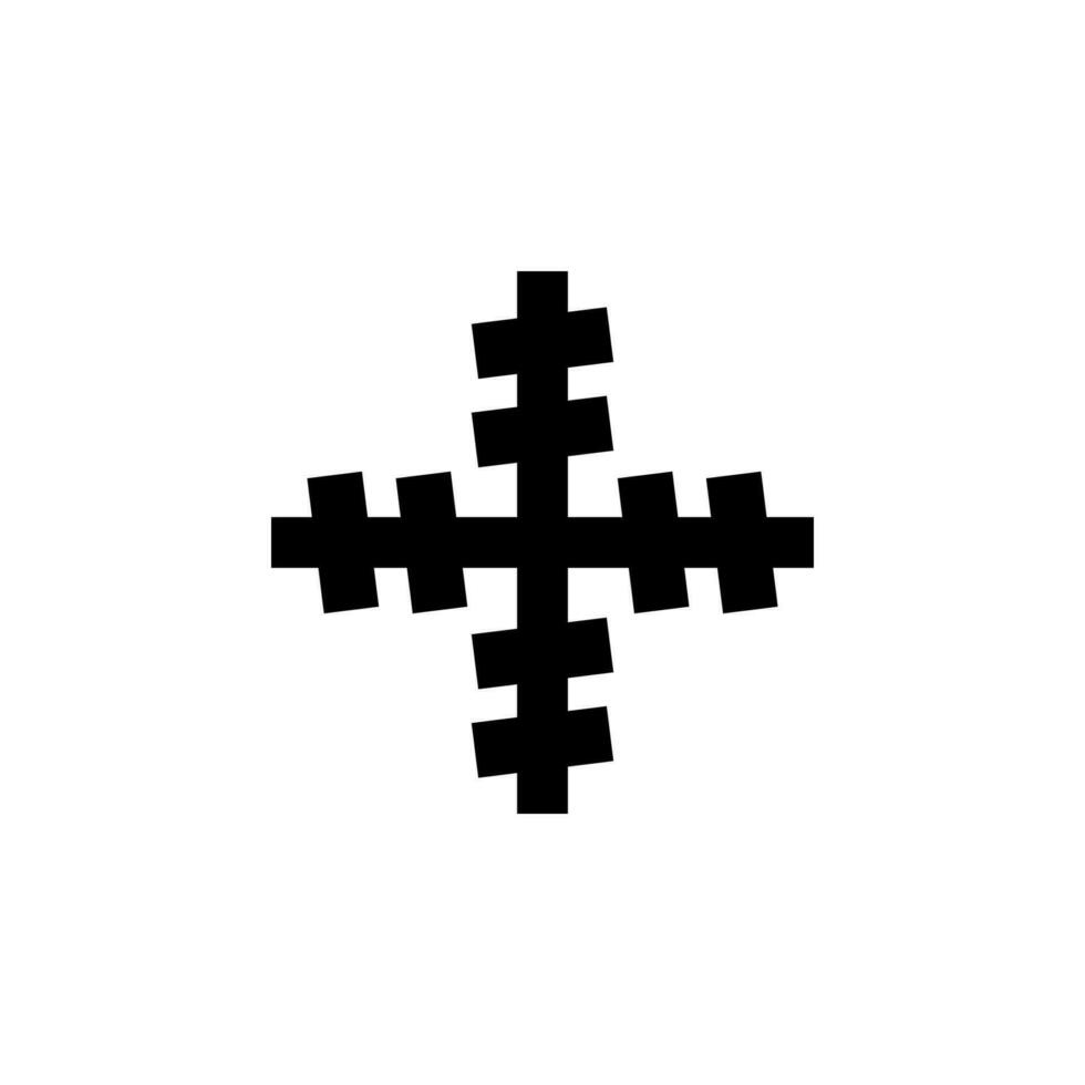 cross of the nebula vector icon illustration