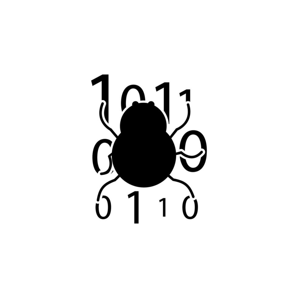 glitch software bug vector icon illustration