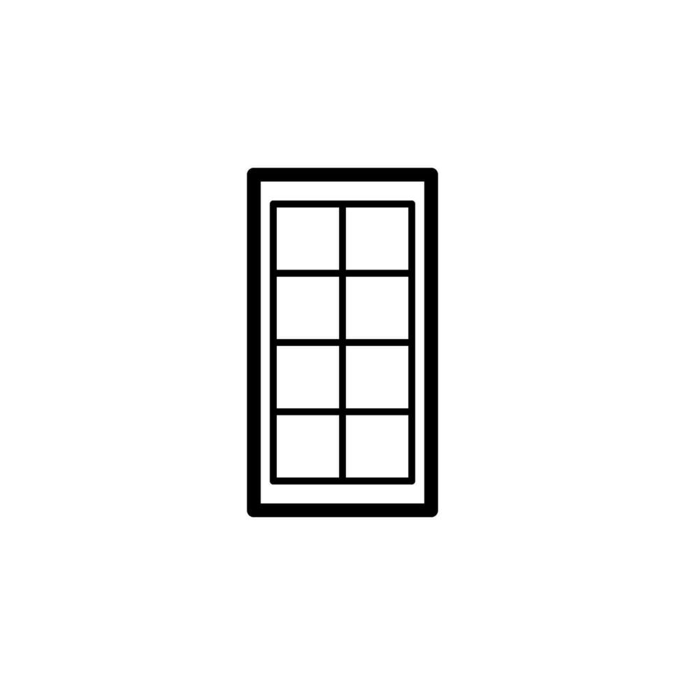interroom door vector icon illustration
