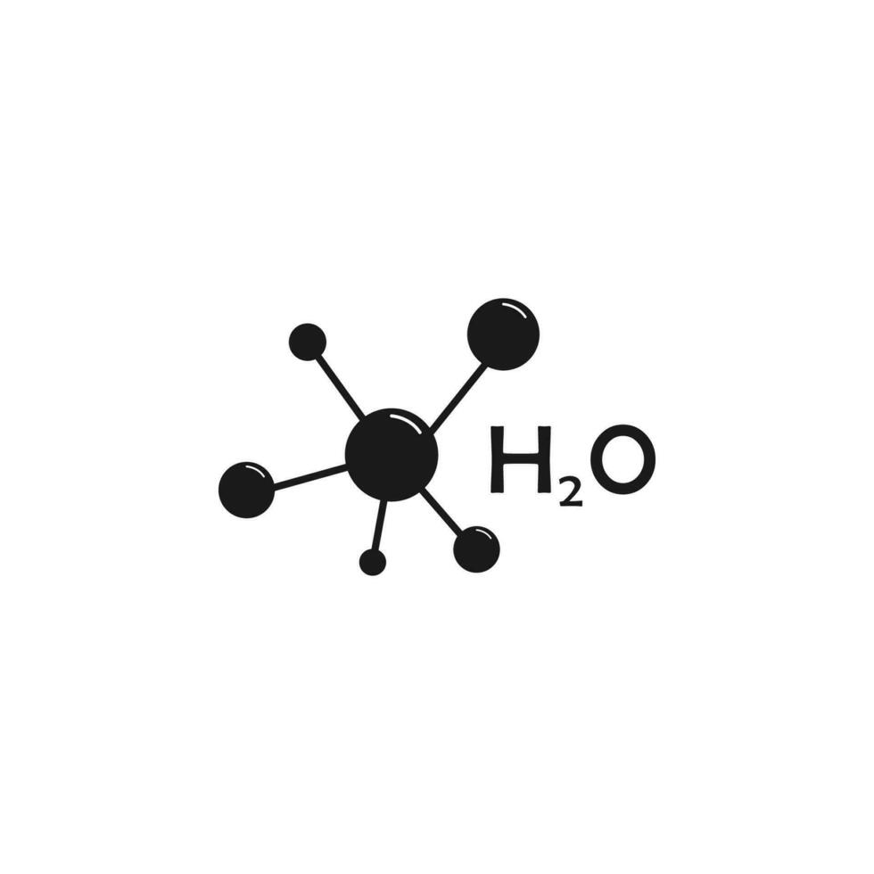 Carbonic acid molecule vector icon illustration