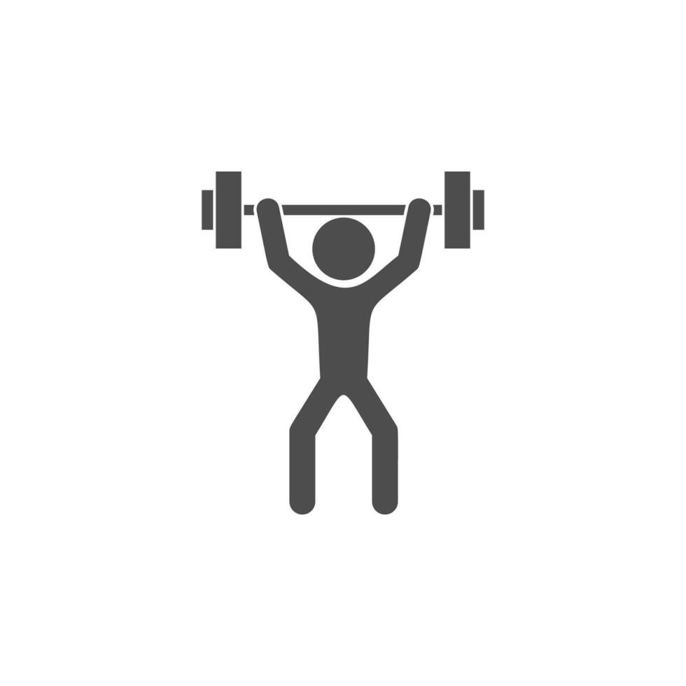 exercise with gandel vector icon illustration