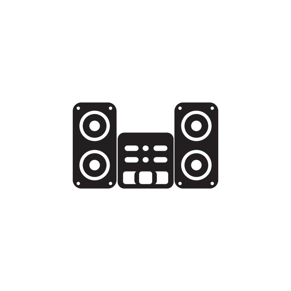 Home theater vector icon illustration