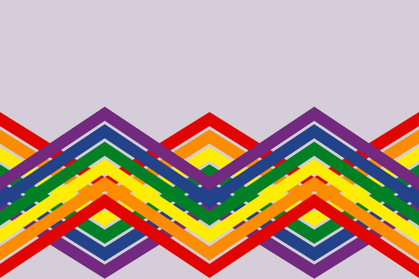 Pride month background LGBTQ Pride Flag Colours. Vector banner with rainbow heart. Symbol of pride month June support. Copy space