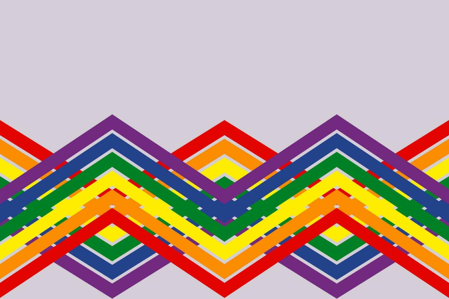 orgullo mes antecedentes lgbtq orgullo bandera colores. vector bandera con arco iris corazón. símbolo de orgullo mes junio apoyo. Copiar espacio