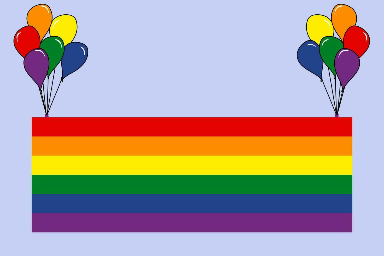Pride month background LGBTQ Pride Flag Colours. Vector banner with rainbow heart. Symbol of pride month June support. Copy space